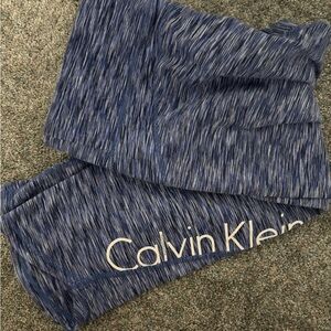Calvin Klein Heathered Blue Leggings